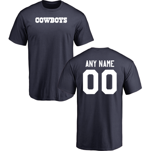 Men Dallas Cowboys Design-Your-Own Short Sleeve Custom NFL T-Shirt->nfl t-shirts->Sports Accessory